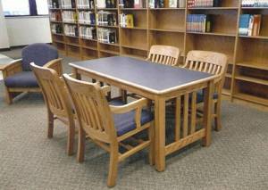 Library Table with Chair Set Manufacturers in Mayapuri